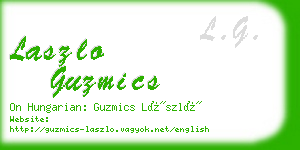 laszlo guzmics business card